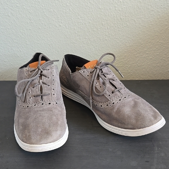 Cole Haan Grand Tour Oxford in Ironstone Suede Size 8.5 - Picture 1 of 8
